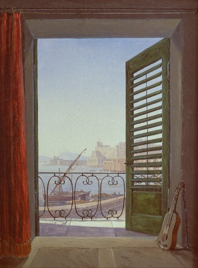 Balcony in Naples by Carl Gustav Carus